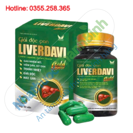 Giải độc gan Liverdavi Gold – Hỗ trợ thanh nhiệt, mát gan, tăng cường chức năng gan hiệu quả