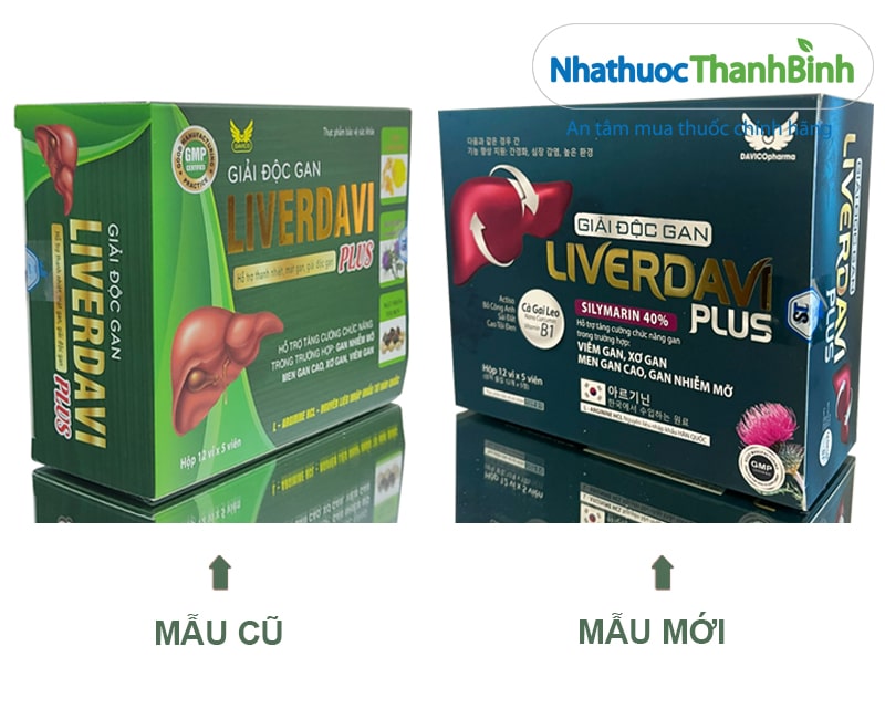 Hình ảnh mẫu cũ và mẫu mới của sản phẩm