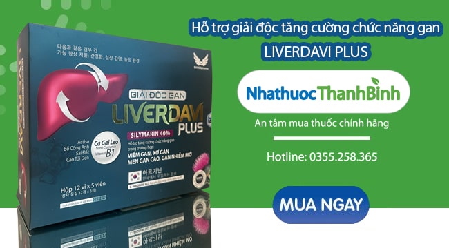 Mua Liverdavi Plus chính hãng tại Nhà thuốc Thanh Bình