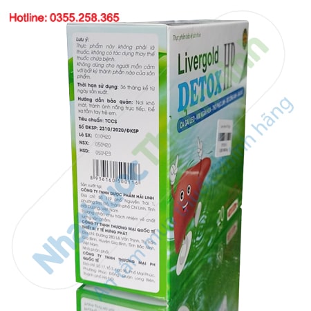 Livergola Detox HP hỗ trợ thanh nhiệt giải độc gan