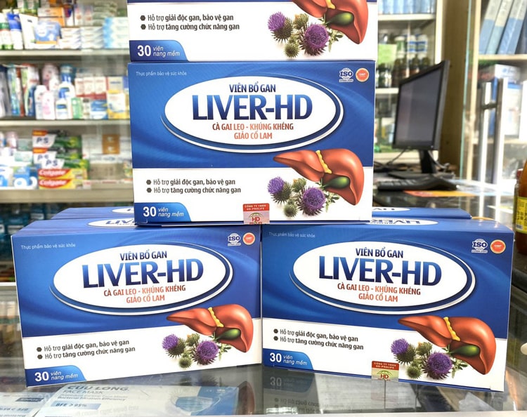 Thực phẩm bảo vệ sức khỏe bổ gan Liver - HD hộp 30 viên