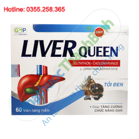 Liver Queen – Hỗ Trợ Giải Độc Gan, Bảo Vệ Gan, Giảm Nguy Cơ Tổn Thương Gan Do Rượu Bia Và Hóa Chất