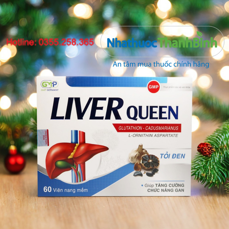 Liver Queen dùng cho người suy giảm chức năng gan dùng nhiều bia rượu