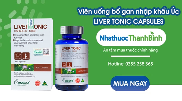 Mua Liver Tonic Capsules chính hãng tại Nhà thuốc Thanh Bình