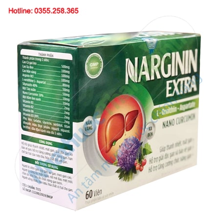 Narginin Extra hỗ trợ thanh nhiệt giải độc bảo vệ gan