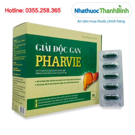Giải Độc Gan Pharvie hỗ trợ thanh nhiệt tăng cường chức năng gan