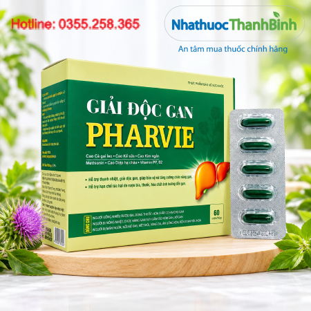Giải Độc Gan Pharvie hỗ trợ thanh nhiệt tăng cường chức năng gan
