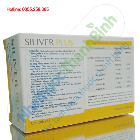 Siliver Plus - Giải độc, hạ men gan, tăng cường chức năng gan