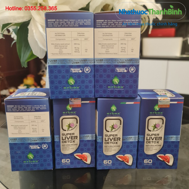 Super Liver Detox nhập khẩu chính hãng từ Ý mang tiêu chuẩn Châu Âu