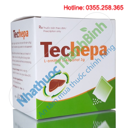 Thuốc Techepa (hộp 14 gói) điều trị xơ gan, gan nhiễm mỡ, viêm gan
