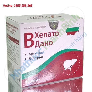 Vhepato Dano hỗ trợ thanh nhiệt mát gan bảo vệ tế bào gan