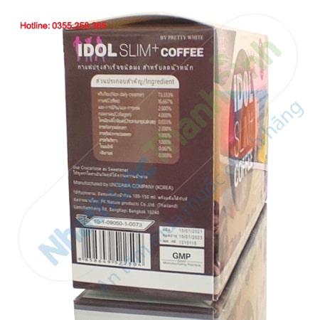 Idol Slim Coffee X2 cà phê giảm cân chính hãng Thái Lan