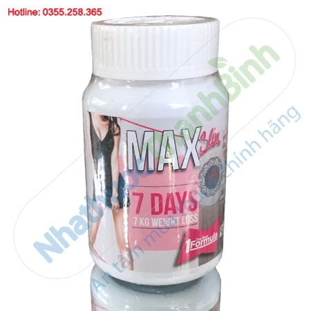 Viên uống giảm cân Max Slim 7 Days chính hãng Thái Lan