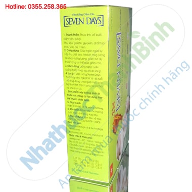 Viên uống giảm cân Seven Days hộp 36 viên