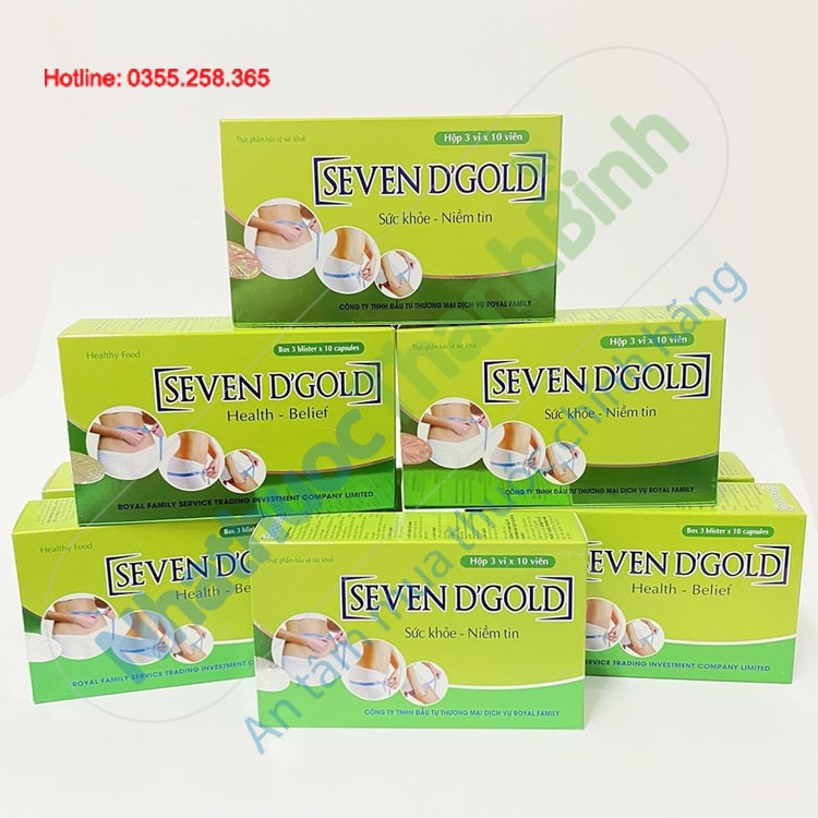 Viên giảm cân Seven D Gold hộp 30 viên