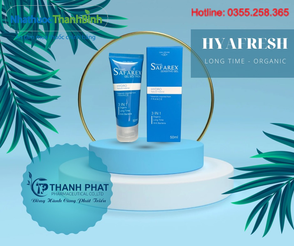 Gel bôi trơn Safarex chính hãng hỗ trợ tăng khoái cảm giảm đau rát khi quan hệ