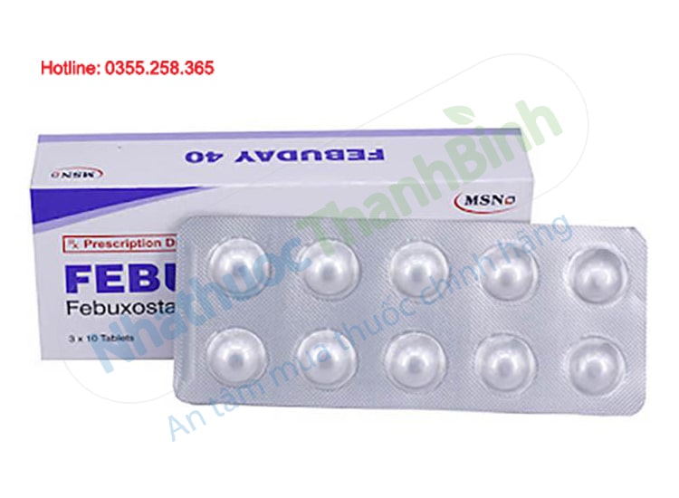 Thuốc Febuday 40 cho tác dụng nhanh chóng và hiệu quả cao