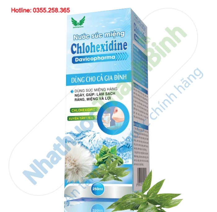 Nước súc miệng Chlohexidine Davicopharma dùng cho cả gia đình