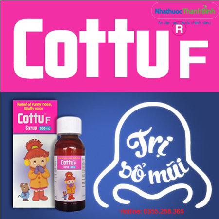 Thuốc Cottu F điều trị viêm mũi dị ứng ở trẻ em