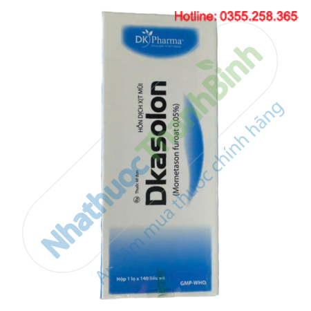 Thuốc xịt mũi Dkasolon (lọ 140 liều xịt) điều trị viêm mũi dị ứng viêm xoang cấp