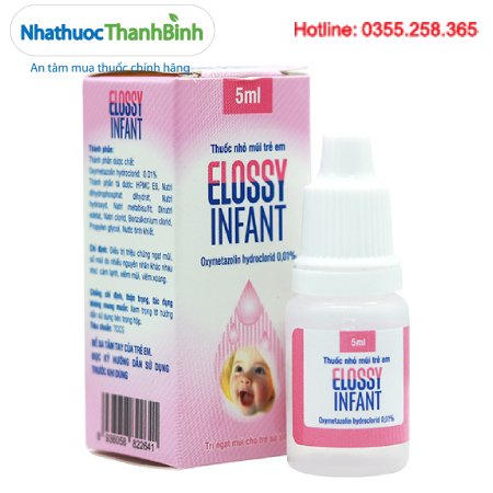 Thuốc nhỏ mũi trẻ sơ sinh Elossy Infant 5ml