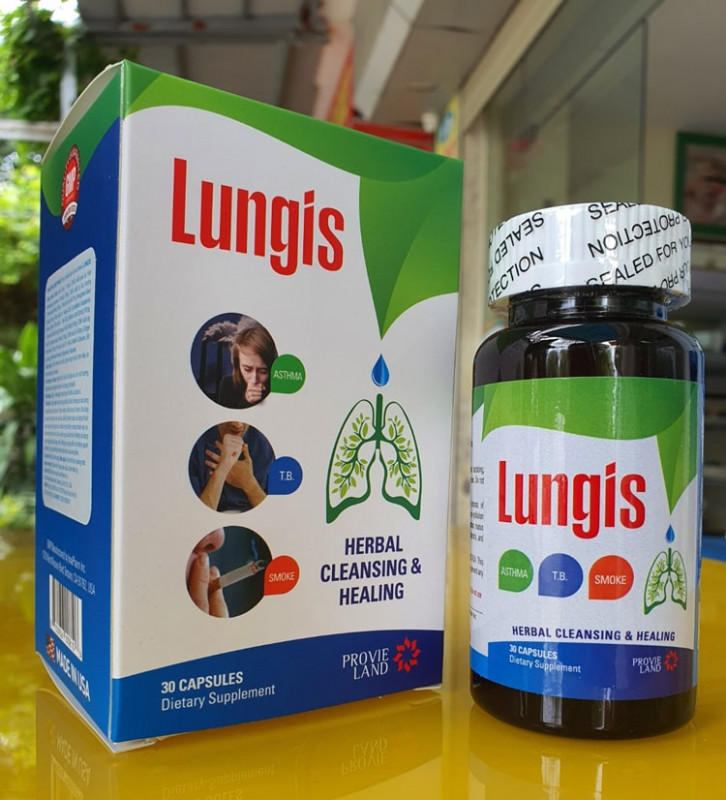 Lungis hỗ trợ thanh lọc phổi giảm sung huyết