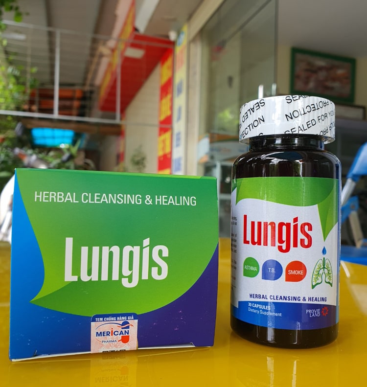TPCN Lungis dùng cho người tổn thương phổi viêm mũi họng phế quản
