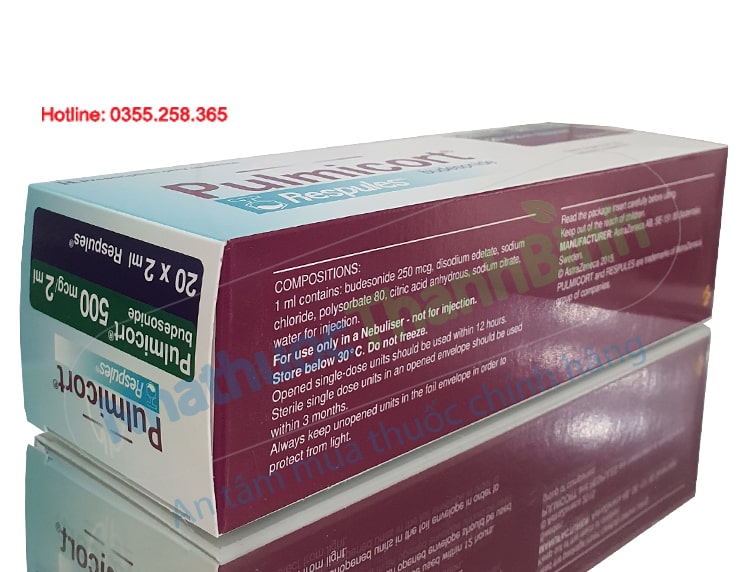 Hỗn dịch khí dung Pulmicort Respules 500mcg/2ml điều trị hen phế quản