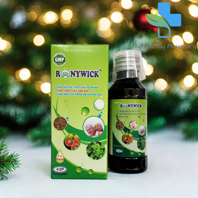 Siro ho Ronywick 100ml giảm ho bổ phế từ thảo dược an toàn cho cả gia đình