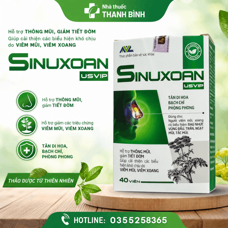 Mua SinuXoan USVIP chính hãng tại Nhà thuốc Thanh Bình