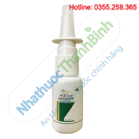 Hỗn dịch xịt mũi Wizosone điều trị viêm mũi dị ứng lâu năm hoặc theo mùa