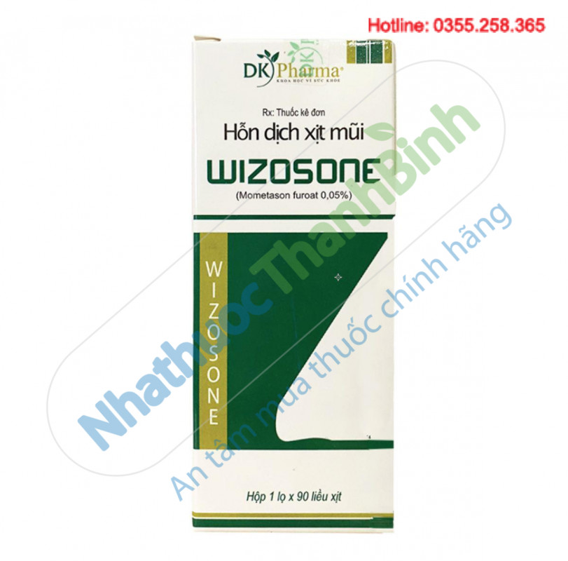 Wizosone giúp giảm nghẹt mũi chảy nước mũi hắt hơi và viêm mũi dị ứng quanh năm