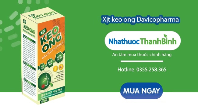 Mua Xịt keo ong Davicopharma chính hãng tại Nhà thuốc Thanh Bình