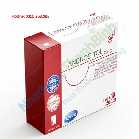 Andrositol Plus tăng chất lượng tinh trùng hỗ trợ điều trị hiếm muộn nam giới