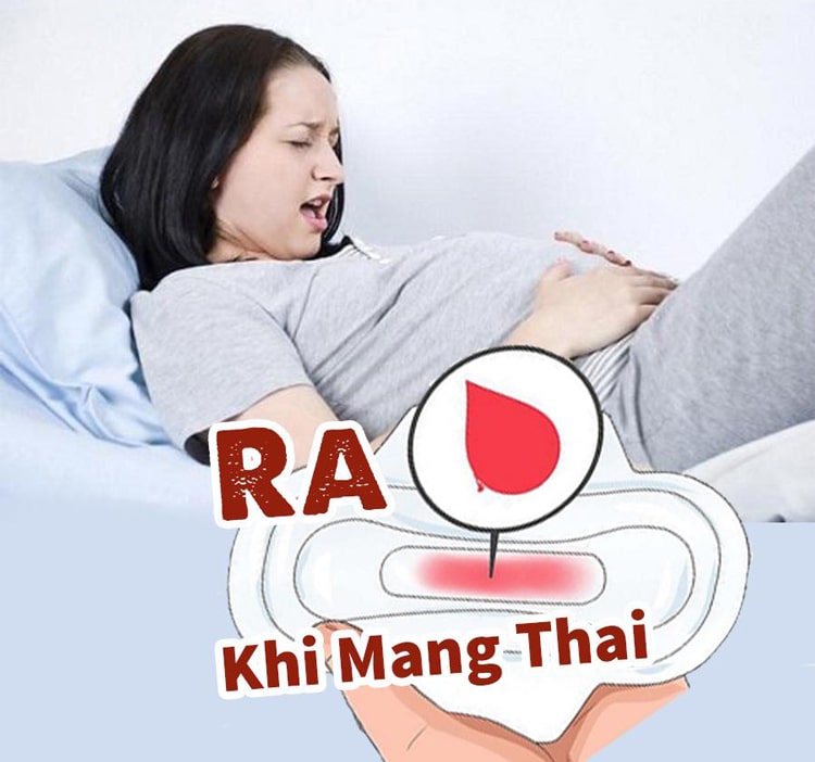 Ra máu bất thường khi mang thai là một trong các dấu hiệu dọa sảy