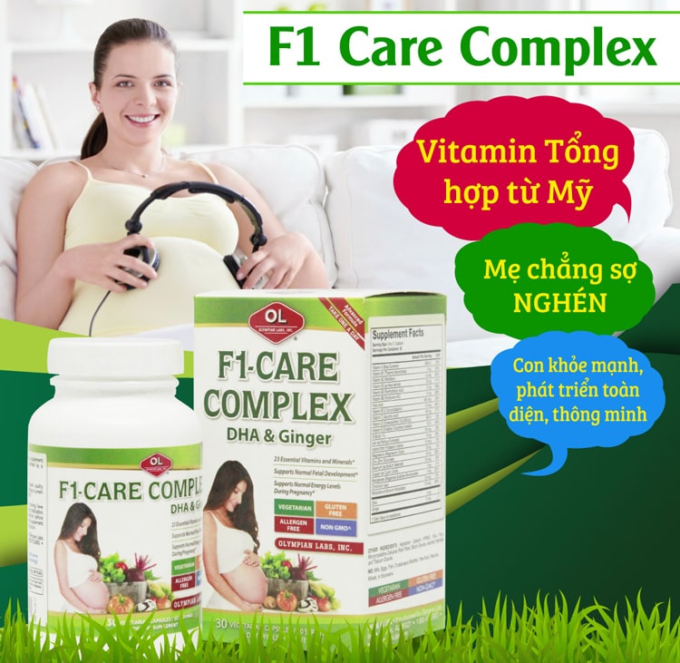 Viên uống F1 Care Complex giúp giảm các triệu chứng ốm nghén hiệu quả