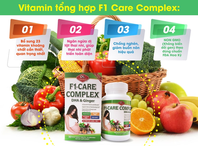 Sản phẩm chứa Acid Folic có tác dụng chống dị tật ống thần kinh ở thai nhi