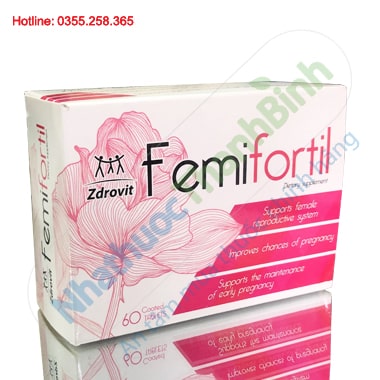 Femifortil bổ trứng hỗ trợ điều trị hiếm muộn nữ