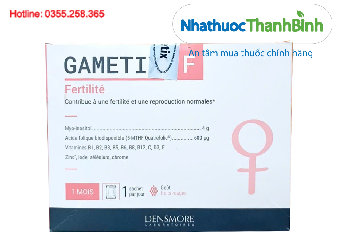 Thực phẩm chức năng bổ trứng Gametix F nhập khẩu chính hãng