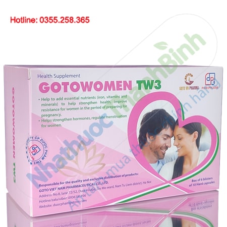 Gotowomen TW3 tăng cường nội tiết điều hòa kinh nguyệt