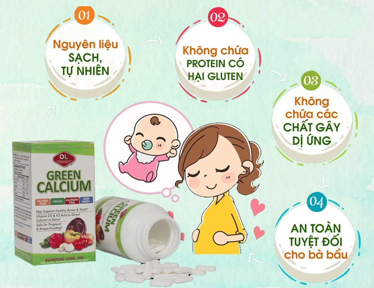 Green Calcium của Mỹ có tốt không