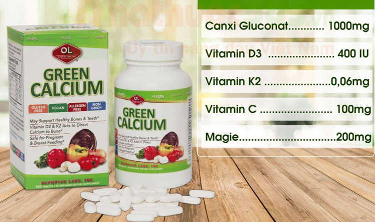 Thành phần Green Calcium