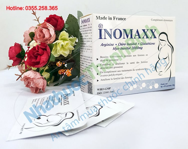 Bổ trứng Inomaxx hộp 20 gói bột nhập khẩu chính hãng từ Pháp