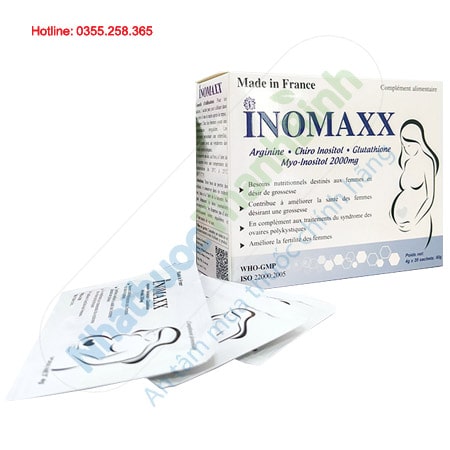 Inomaxx hộp 20 gói hỗ trợ điều trị buồng trứng đa nang