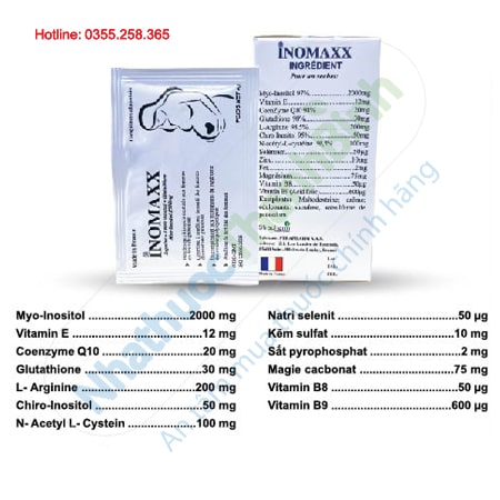 Inomaxx hộp 20 gói hỗ trợ điều trị buồng trứng đa nang