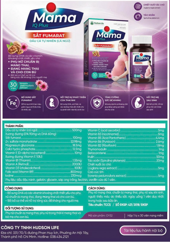 Mama IQ Plus dành cho phụ nữ chuẩn bị mang thai, mẹ bầu và bà mẹ cho con bú