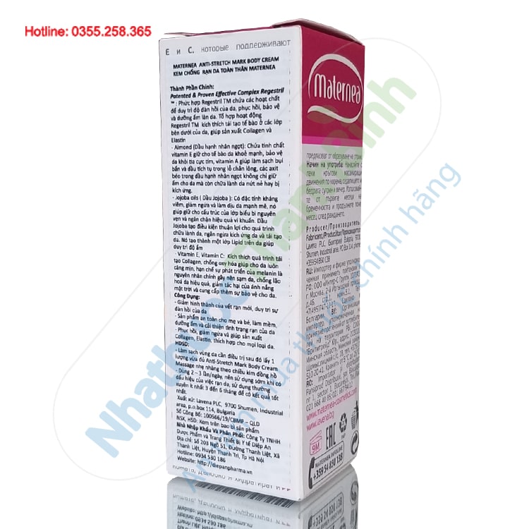 Kem chống rạn da toàn thân Maternea Anti Stretch Mark Body Cream 150ml