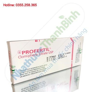 Profertil Clomiphene Citrate 50mg- Thuốc kích thích nang trứng phát triển