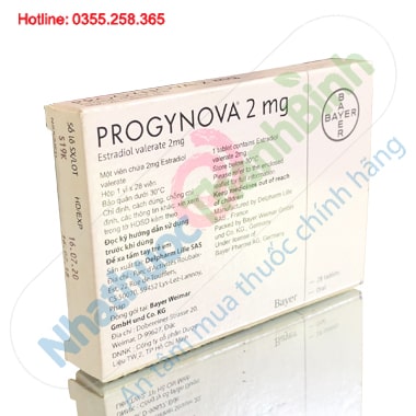 Progynova 2mg thuốc điều trị thiếu estrogen do mãn kinh