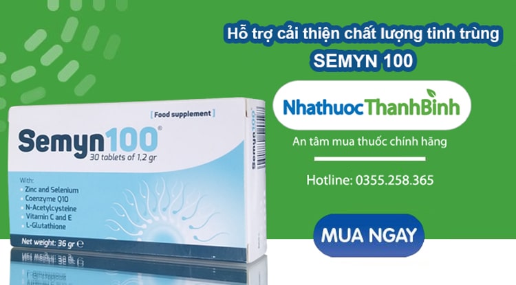 Mua Semyn 100 chính hãng tại Nhà thuốc Thanh Bình